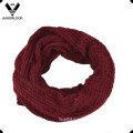 Lady Pure Color Soft Acrylic Knit Tube Scarf